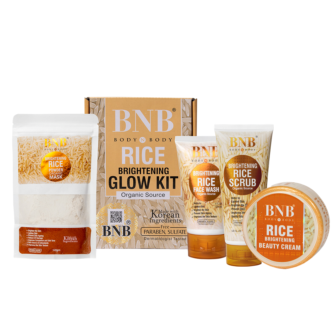 4 in 1 Rice Extract Bright & Glow Kit + Rice Beauty Cream | Bundle Deal