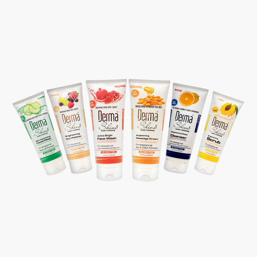 Derma Shine Fruit Facial Kit (Pack of 6)